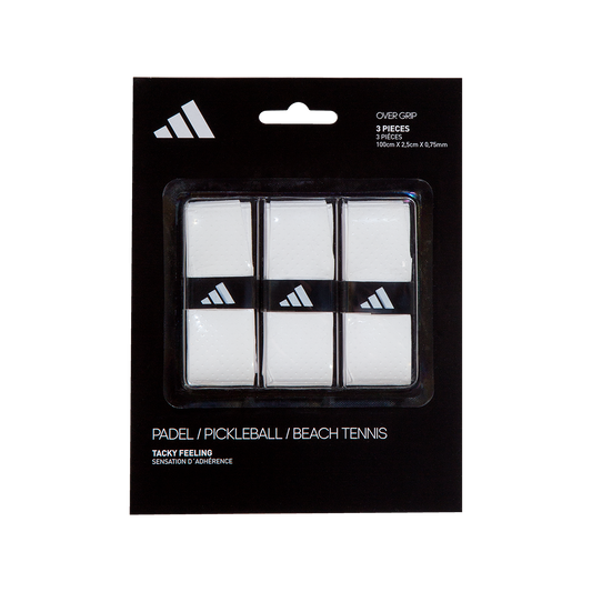 OVERGRIP ADIDAS - SET 3 - BLANCO